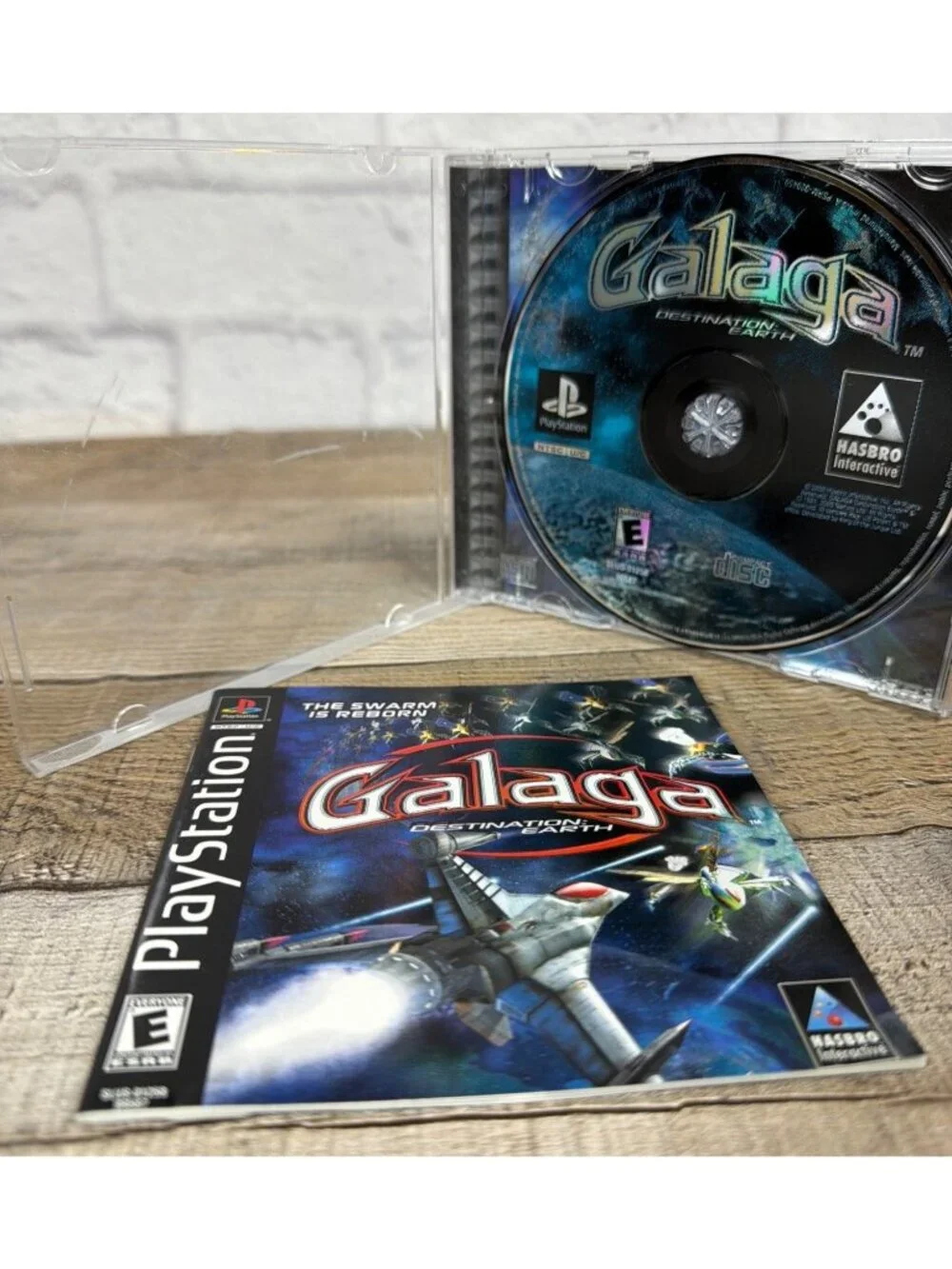 Vintage 2000 Retro Black Label Galaga Sony PlayStation PS1 Video Manual Tested